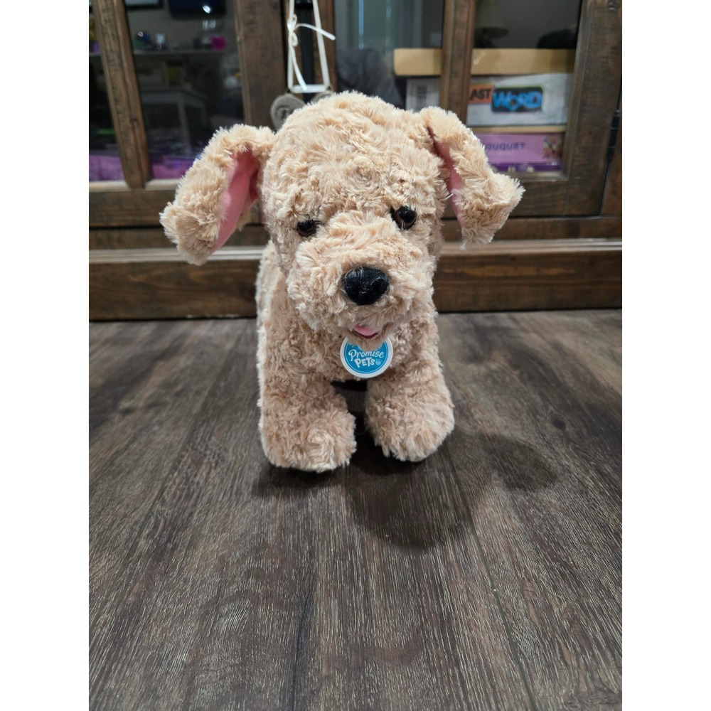 Build-A-Bear Promise Pets Goldendoodle Plush Tan Curly Hair Dog Stuffed Animal